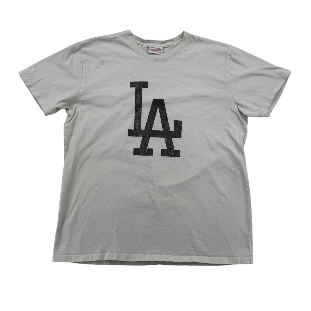 Mitchell & Ness LA Dodgers Shirt Mens Large White Good MLB Graphic Tee